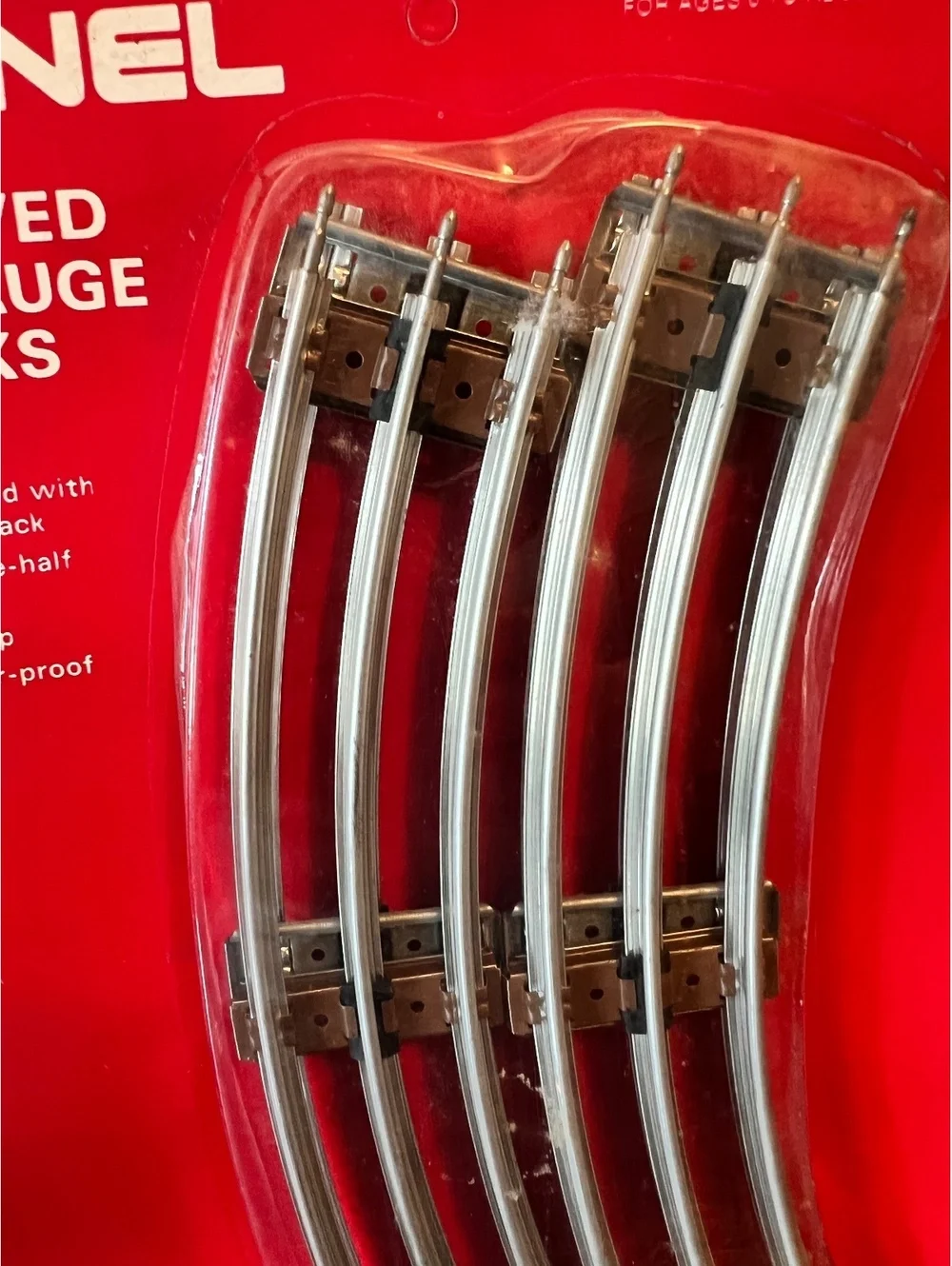 new lot of 2 sealed packages Lionel train tracks 027 gauge curved